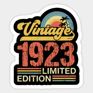 Retro vintage 1923 limited edition Sticker